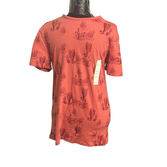 Goodfellow Size Small Cactus‎ Desert Print Cinnamon T-Shirt - Picture 1 of 7